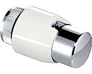 Termostatik Radyatör Vanası - Beyaz / Krom - T4021